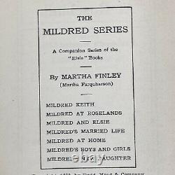 Complete Antique 7 book Mildred's Elise Series -Martha Finley 1876-1910 lot Rare