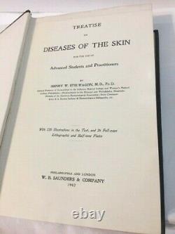 DISEASES OF THE SKIN Rare Antique Medical Book of 1902 Dermatology Stelwagon