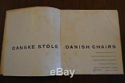 Danske Stole Danish Chairs by Nanna & Jorgen Ditzel, 1954 Denmark VERY RARE Book