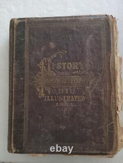 Defiance County Ohio Illustrated History Full Color Map Antique Book Rare 1883