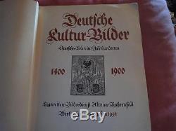 Deutfche kultur bilder 1400-1900 &300 color sticker book rare germany antique