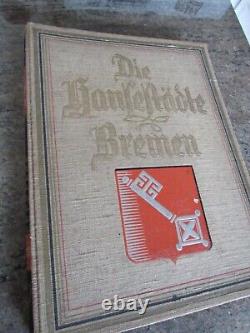 Die Hansestadte Bremen Berlin 1929 Rare Antique Book 28 Photographic Plates
