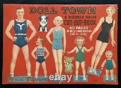 Doll Town Paper Doll Book, Whitman 1938, Uncut, Super Rare