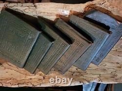 Dozen RARE TITLE Antique Little Leather Book 1920s Vintage SHAKESPEARE Lot ULTRA