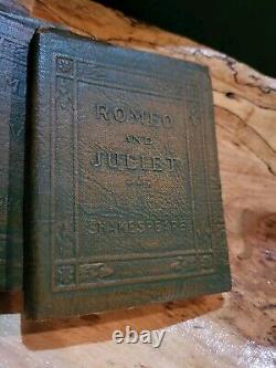 Dozen RARE TITLE Antique Little Leather Book 1920s Vintage SHAKESPEARE Lot ULTRA