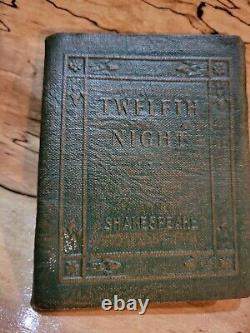 Dozen RARE TITLE Antique Little Leather Book 1920s Vintage SHAKESPEARE Lot ULTRA