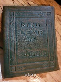 Dozen RARE TITLE Antique Little Leather Book 1920s Vintage SHAKESPEARE Lot ULTRA