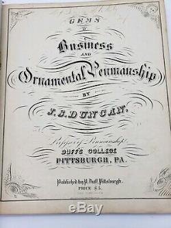 Duncan, J. S. Gems of Penmanship RARE circa 1850s antique acceptable