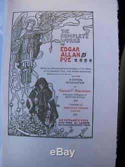 EDGAR ALLAN POE Criticisms Limited Edition ANTIQUE 45/150 Signed Numbered RARE