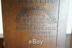 EX. RARE, ANTIQUE BOOKCASE Mission OAK REVOLVING Danners John Danner 58