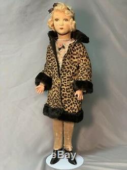 Elegant Dean's Rag Book felt Boudoir Doll England swivel joints 1927 rare