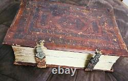 Extremely Rare Antique Book with Brass Clasps, Russian Orthodox Diurnal- Psalter