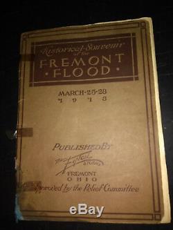 Extremely Rare Book from the 1913 Fremont Ohio Flood Antique Vintage