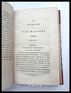 Extremely Rare Conserved Antique Masonic Georgian Book Freemasons 1823 London