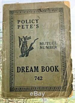 Extremely Rare Vintage 1936 Policy Petes Dream Book 742 How to Play the Numbers