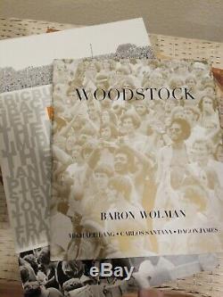 Extremely Rare Vintage Baron Wolman Woodstock Crowd Photograph Poncho with Book
