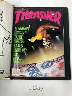 Extremely Rare Vintage Thrasher Magazine Lot 1987 Volume 7 Complete 12 Issues