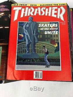 Extremely Rare Vintage Thrasher Magazine Lot 1989 Volume 9 Complete 12 Issues