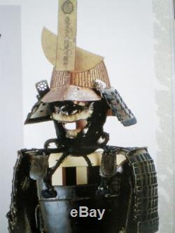 FREE SHIPPING! Japanese Samurai Armor Kabuto Helmet Flag Book Rare ENGLISH