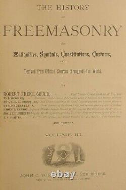 FREEMASONRY LIBRARY Knight Templar Free Mason ILLUMINATI Occult Antique old RARE