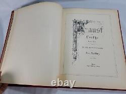 Faust von Goethe Erster Theil 1882 Hardcover Rare Antique Book