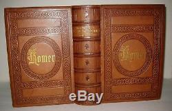 Fine Antique Iliad & Odyssey Of Homer Full Leather Binding Gilt Sold @ $1875