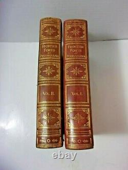 Frontier Forts of Pennsylvania 2 volume set Rare Antique Book with fold out maps