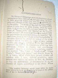 Gandhi And Gandhism Vol1 Rare Antique Book India 1942