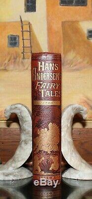 HANS CHRISTIAN ANDERSEN FAIRY TALES Rare Antique Victorian Fine Binding