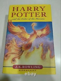 HARRY POTTER & The Order of Phoenix Hardcover UK Rare First Edition BOOK