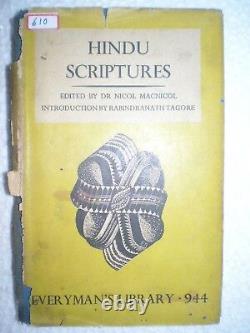 HINDU SCRIPTURES theology philosophy veda gita RARE ANTIQUE BOOK INDIA 1938