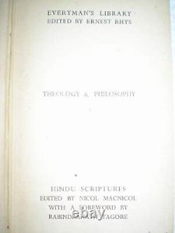 HINDU SCRIPTURES theology philosophy veda gita RARE ANTIQUE BOOK INDIA 1938