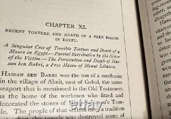 HISTORIC RARE 1885 MASONIC & KNIGHTS TEMPLAR MARTYRS TORTURE BOOK Antique Occult