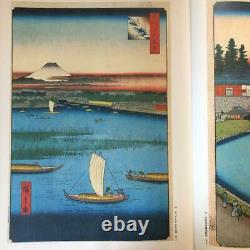 Hiroshige Utagawa Art Book One Hundred Famous Views of Edo Rare Vintage