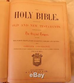 Holy Bible 1886 RARE, Antique, Huge Bible