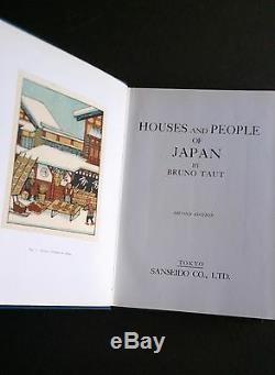 Houses and People of Japan Bruno TAUT Japanese Architecture Modernism RARE