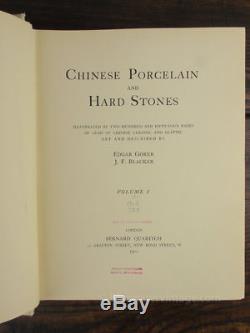 Huge 1911 Chinese Porcelain & Hard Stones 2 vol Book 254 Color Plates RARE OCT13
