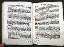 INCUNABLE 1494 Rare Example of Military Incunabilia Book Incunabula
