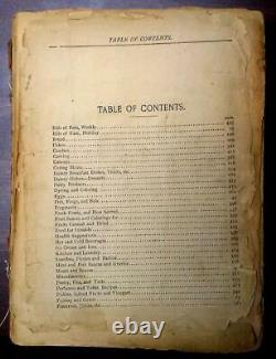Imperial Cook Book (1890) HC, Grace Townsend, rare antique