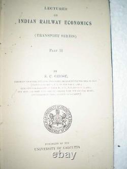 Indian Railway Economics Part 2 Transport Rare Antique Book India 1923