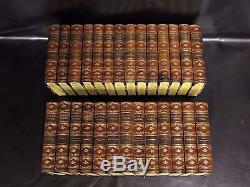 JAMES FENIMORE COOPER Leather 27 vol Set ANTIQUE BOOKS Last of the Mohicans RARE