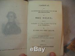 JOURNAL EXPEDITION explore NIGER RIVER AFRICA RARE ANTIQUE OLD BOOK 1832 LANDER