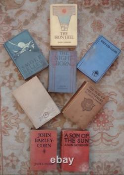 Jack London collection 8 antique books hardcover 4 illustrated 5 first editions