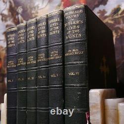 Job Lot Bundle Vintage Rare Antique Butler's Lives Of The Saints 1936 6-Vol. Set