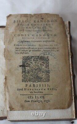 Justelli Codex Canonum BIBAOC KANONON Antique Africana Rare