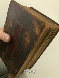 King James 1815 Bible Antique! Super Rare! Vintage Leather Bound Complete