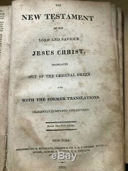 King James 1815 Bible Antique! Super Rare! Vintage Leather Bound Complete