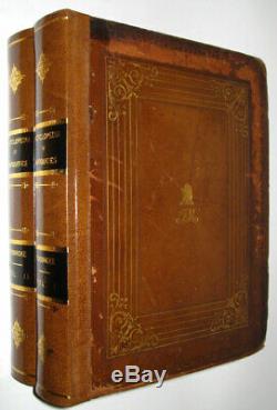 LEATHER SetENCYCLOPEDIA OF ANTIQUITIES, MEDIEVAL ARCHEOLOGY! FIRST EDITION 1825