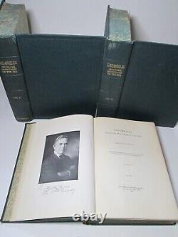 LOS ANGELES 1921 Antique Book Set Mountains to the Sea History 100s Pics Rare LA