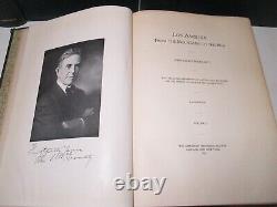 LOS ANGELES 1921 Antique Book Set Mountains to the Sea History 100s Pics Rare LA